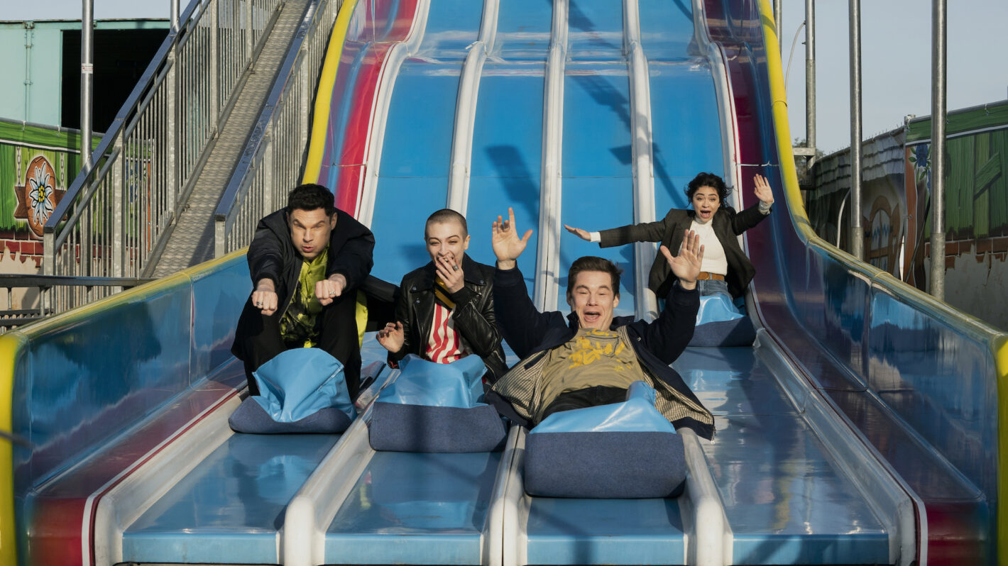 'Pitch Perfect Bumper in Berlin' See Adam Devine, Jameela Jamil