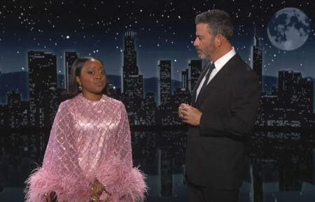 Quinta Brunson and Jimmy Kimmel