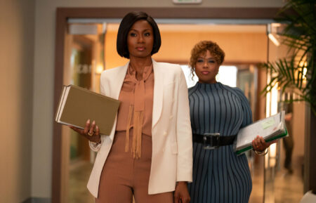 Angela Grovey and Emayatzy Corinealdi in Reasonable Doubt