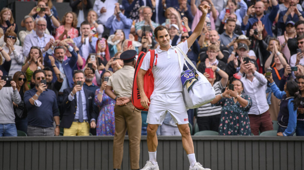 Roger Federer at Wimbledon 2021