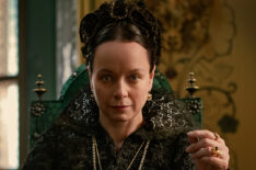 Samantha Morton as Catherine de Medici in The Serpent Queen on Starz