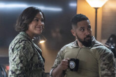 Toni Trucks as Lisa Davis, Neil Brown Jr. as Ray Perry in SEAL Team