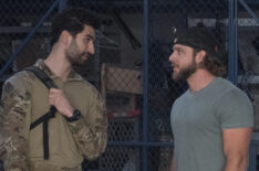 Raffi Barsoumian as Omar Hamza, Max Thieriot as Clay Spenser in SEAL Team