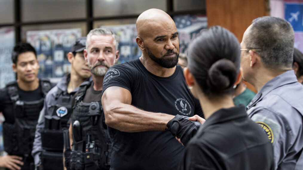 David Lim as Victor Tan, Jay Harrington as David “Deacon” Kay and Shemar Moore as Daniel “Hondo” Harrelson in SWAT