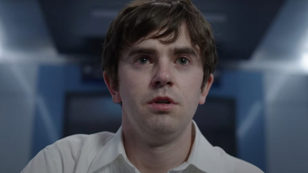 Freddie Highmore as Shaun in The Good Doctor