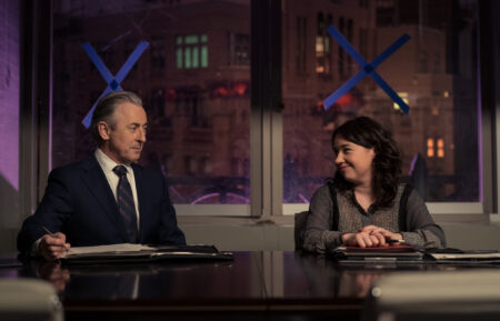 Alan Cumming as Eli Gold and Sarah Steele as Marissa Gold in The Good Fight