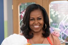 Michelle Obama in Waffles + Mochi's Restaurant