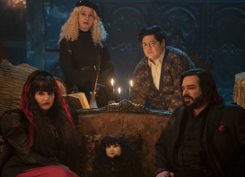 What We Do in the Shadows Season 4 Natasia Demetriou, Kristen Schaal, Harvey Guillen, Matt Berry