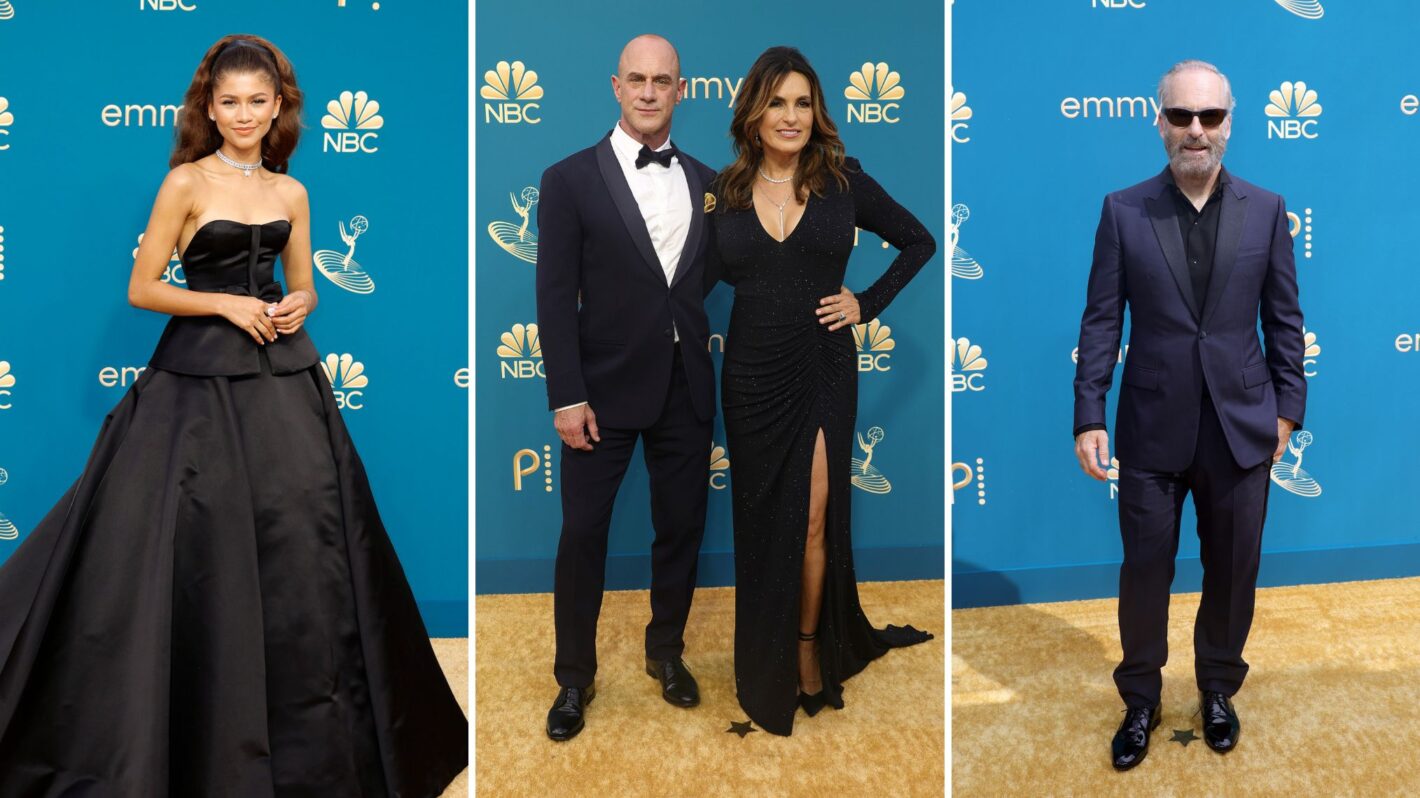 2022 Emmys Red Carpet Arrivals Bob Odenkirk, Mariska Hargitay, Zendaya(00)