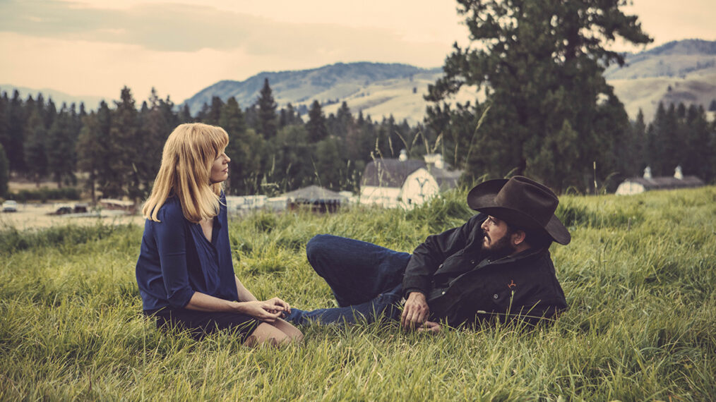 Kelly Reilly and Cole Hauser in 'Yellowstone'