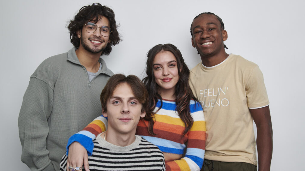 Xolo Mariduena, Jacob Bertrand, Lilimar Hernandez, and A.J. Hudson at New York Comic Con 2022