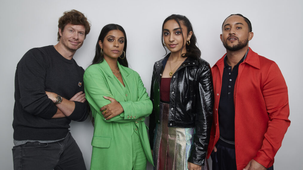 Anders Holm, Lilly Singh, Saara Chaudry, Tahj Mowry - 'The Muppets Mayhem' stars at New York Comic Con 2022