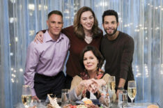 Matthew Wilkas, Madeline Wise, Skylar Astin and Marcia Gay Harden for 'So Help Me Todd'