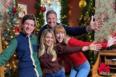 Caleb Reese Paul, Candace Cameron Bure, Marc Blucas, and Claire Capek in 'A Christmas...Present'