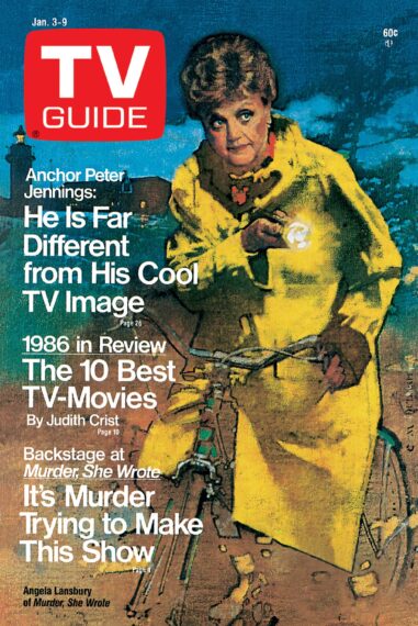 Murder, She Wrote - Angela Lansbury, TV GUIDE cover, January 3-9, 1987