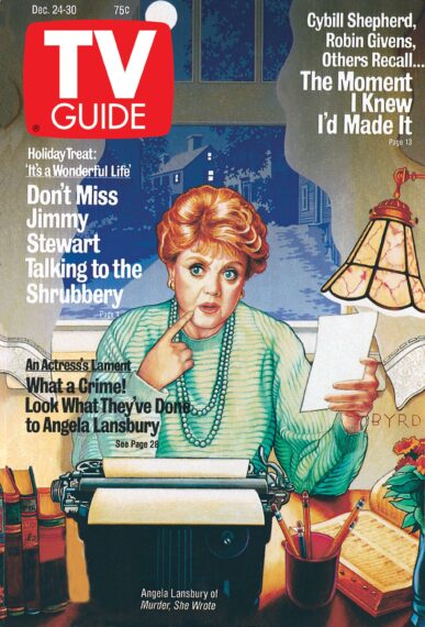 Murder, She Wrote - Angela Lansbury, TV GUIDE cover, December 24-30, 1988