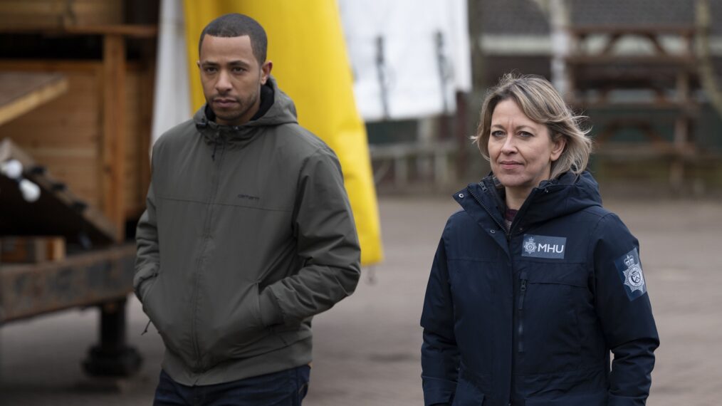 Ukweli Roach and Nicola Walker in 'Annika'