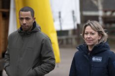 Ukweli Roach and Nicola Walker in 'Annika'