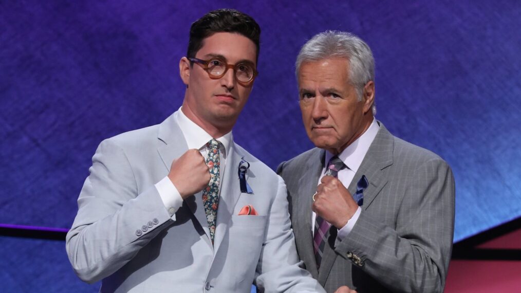 Buzzy Cohen and Alex Trebek on 'Jeopardy'