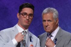 Buzzy Cohen and Alex Trebek on 'Jeopardy'