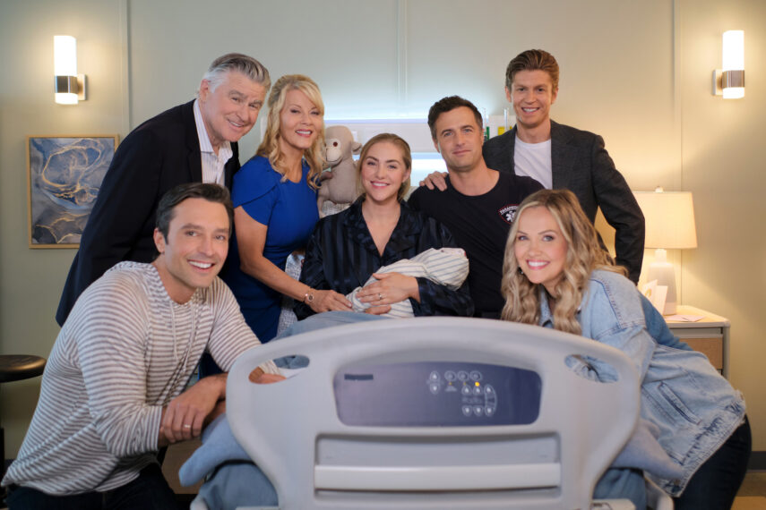 Carlo Marks, Treat Williams, Barbara Niven, Jessica Sipos, Brendan Penny, Andrew Francis, Emilie Ullerup in 'Chesapeake Shores'