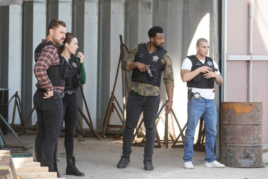 Patrick John Flueger, Marina Squerciati, LaRoyce Hawkins and Benjamin Levy Aguilar in 'Chicago P.D.'