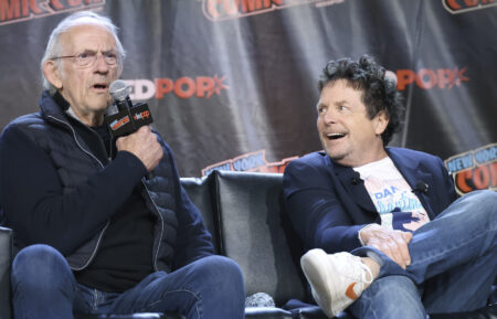 Christopher Lloyd and Michael J. Fox at ComicCon