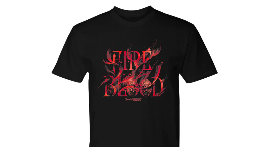 Camiseta de manga corta para adulto de Game of Thrones Fire Blood