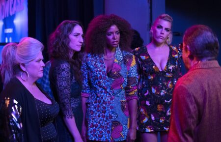 Paula Pell, Sara Bareilles, Renee Elise Goldsberry, and Busy Philipps in 'Girls5eva'