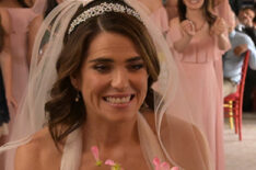 Karla Souza throws her wedding bouquet in Home Economics