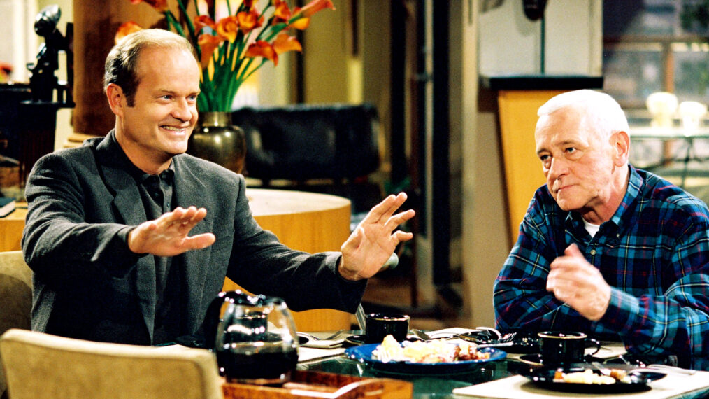 Kelsey Grammer and John Mahoney in Frasier