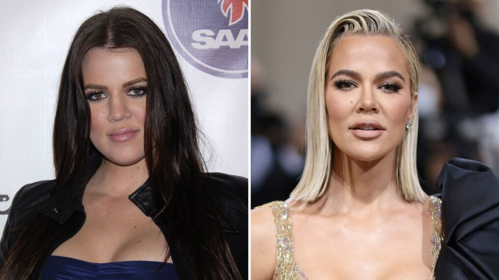 Khloé Kardashian then and now