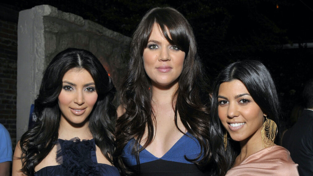 Kim, Khloé, and Kourtney Kardashian in 2008