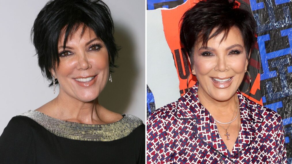 Kris Jenner then and now