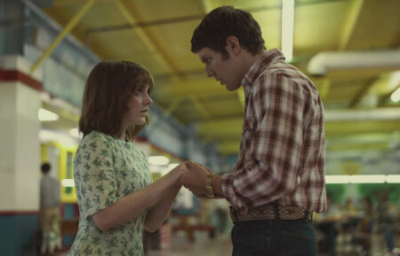 Mckenna Grace and Jake Lacy in 'A Friend of the Family'