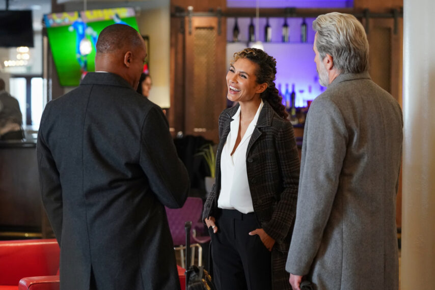 Rocky Carroll, Marem Hassler, and Gary Cole in 'NCIS'