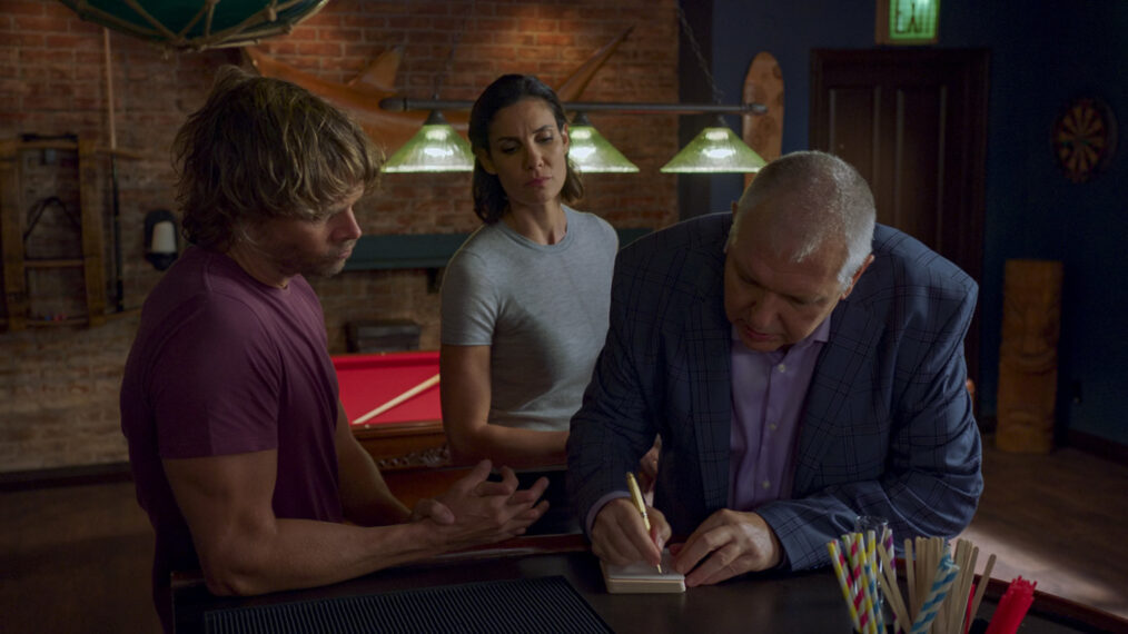 Eric Christian Olsen, Daniela Ruah, and Vyto Ruginis in 'NCIS: Los Angeles'