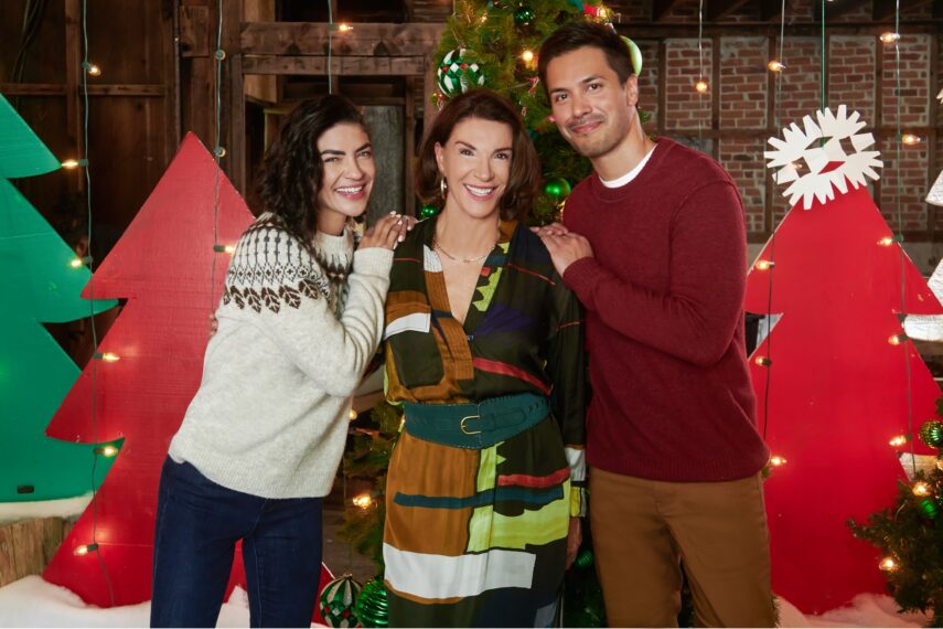 Jessica Szohr and Hilary Farr in 'Designing Christmas' 