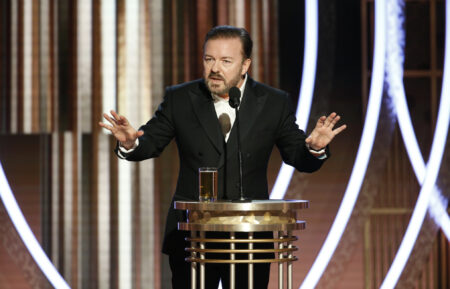 Ricky Gervais at Golden Globes 2020