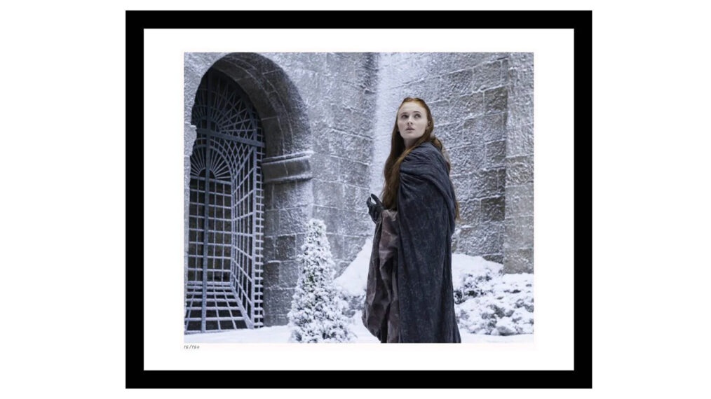 Sansa am Eyrie gerahmter Druck