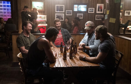 Justin Melnick, Tyler Grey, David Boreanaz, AJ Buckley, and Max Thieriot in 'SEAL Team'