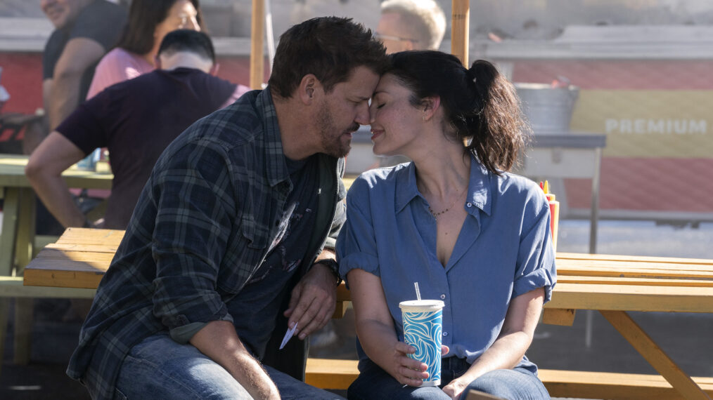 David Boreanaz and Jessica Pare in 'SEAL Team'