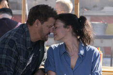 David Boreanaz and Jessica Pare in 'SEAL Team'