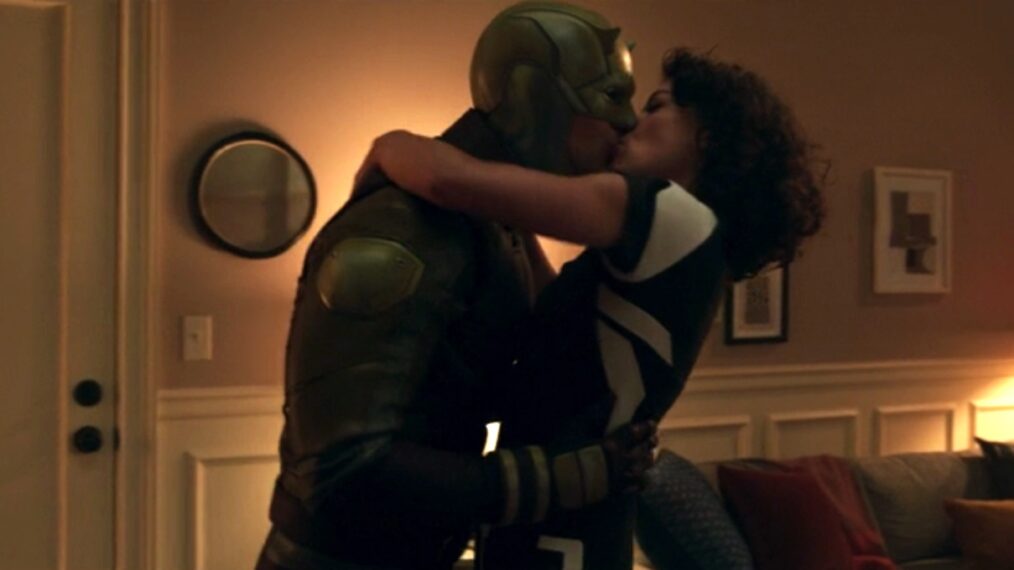 Charlie Cox and Tatiana Maslany in 'She-Hulk' 