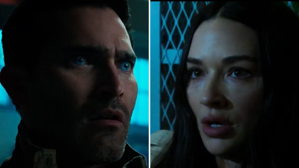 Tyler Hoechlin and Crystal Reed in 'Teen Wolf: The Movie'