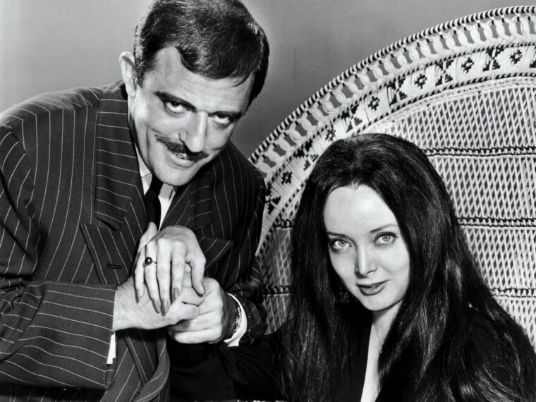 The Addams Family John Astin and Carolyn Jones