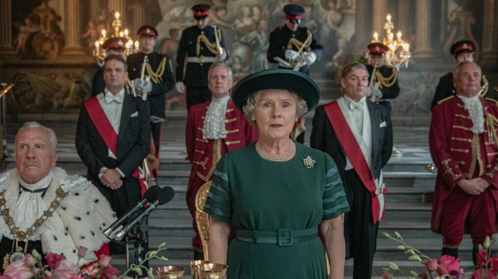 Imelda Staunton in Staffel 5 von „The Crown“. 