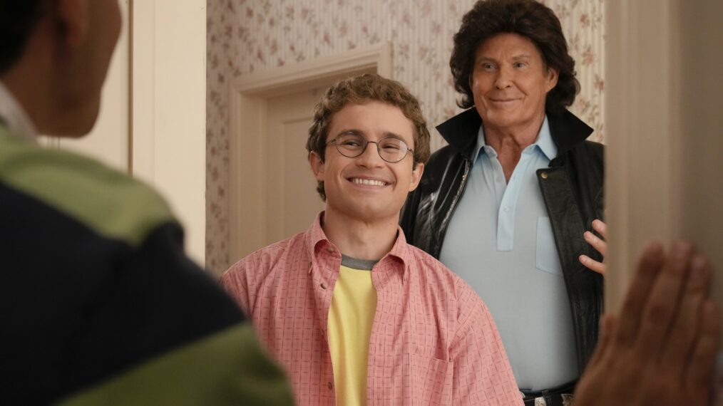 Sean Giambrone and David Hasselhoff in 'The Goldbergs'