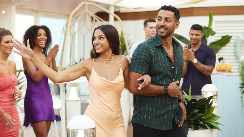 Brooke White, Shea-Lynn Noyes, Alisa Shah, Nathan Kroger, Michael Gonzalez, Forrest Jones in 'The Real Love Boat' series premiere on CBS