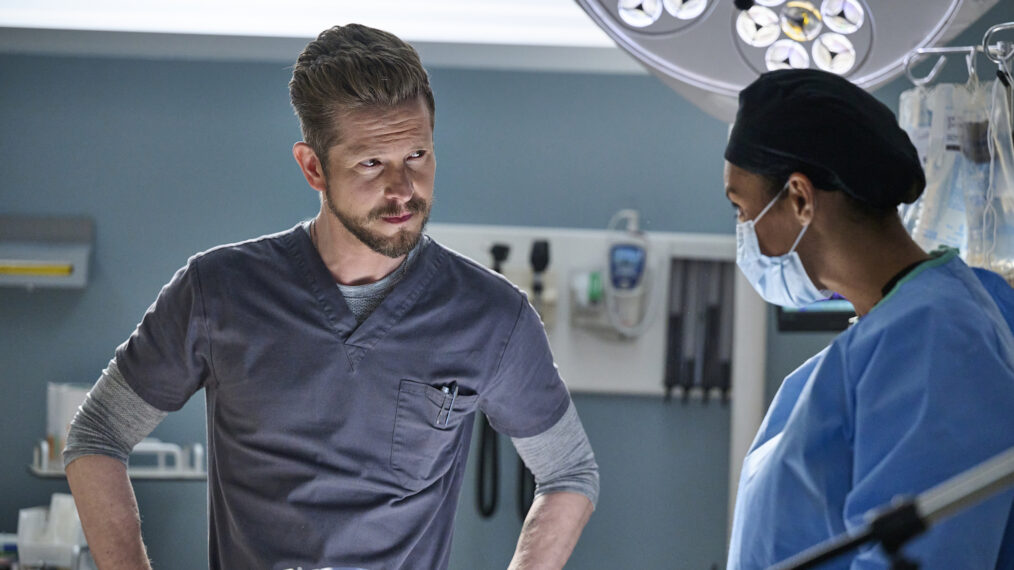 Matt Czuchry and Jessica Lucas in 'The Resident'